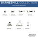 Barnes Mill 4 Light 32 inch Antique Bronze Bath Vanity Wall Light
